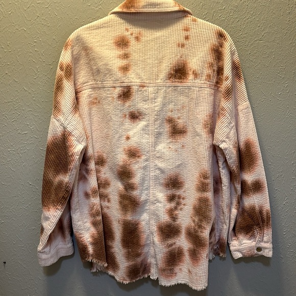 143 Story Corduroy Shacket Shirt Boutique Button Up Long Sleeve Size Small NWT - Picture 7 of 8